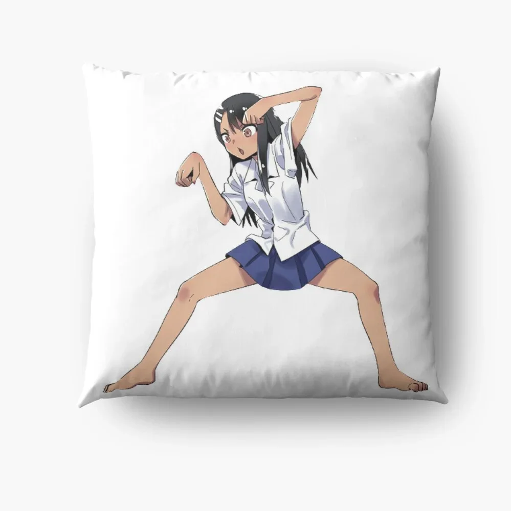 Don't Toy with Me Miss Nagatoro / Ijiranaide Nagatoro San Pattern Cushion Cover Throw Pillow Case Home Decor High Quality