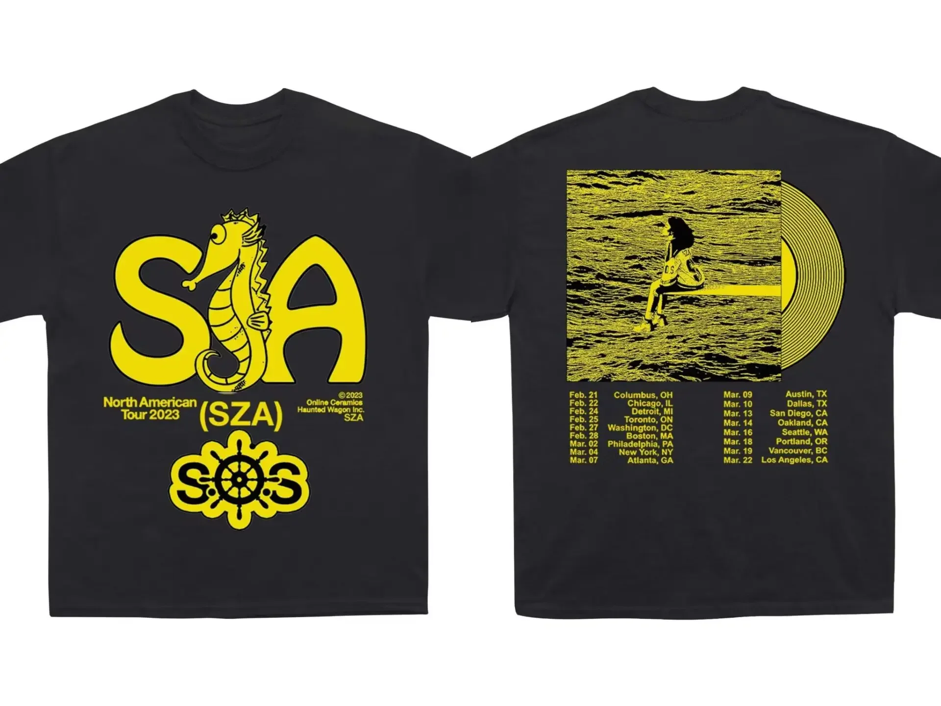 

SZA SOS Album Flat Print Plus Size T-Shirt Vintage Punk Hip Hop Harajuku T-Shirt High Quality T-Shirt Women's Men's Top