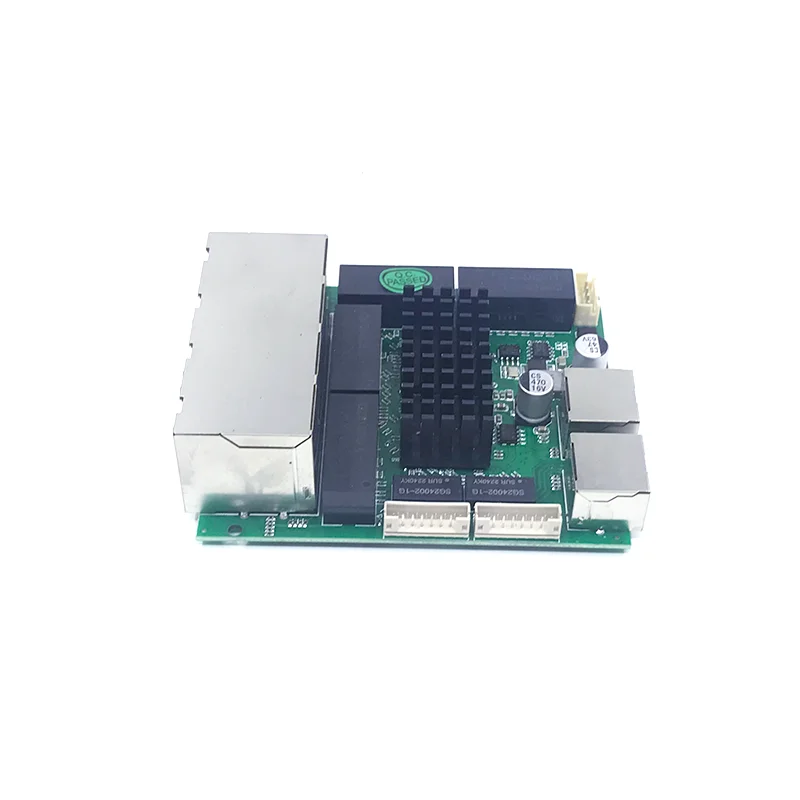 1000M switch Unmanaged 10port 10/100/1000M 9V-60V 8 1000M port with 2 1000M NVR UPLINK industrial  module PCBA board OEM Ports