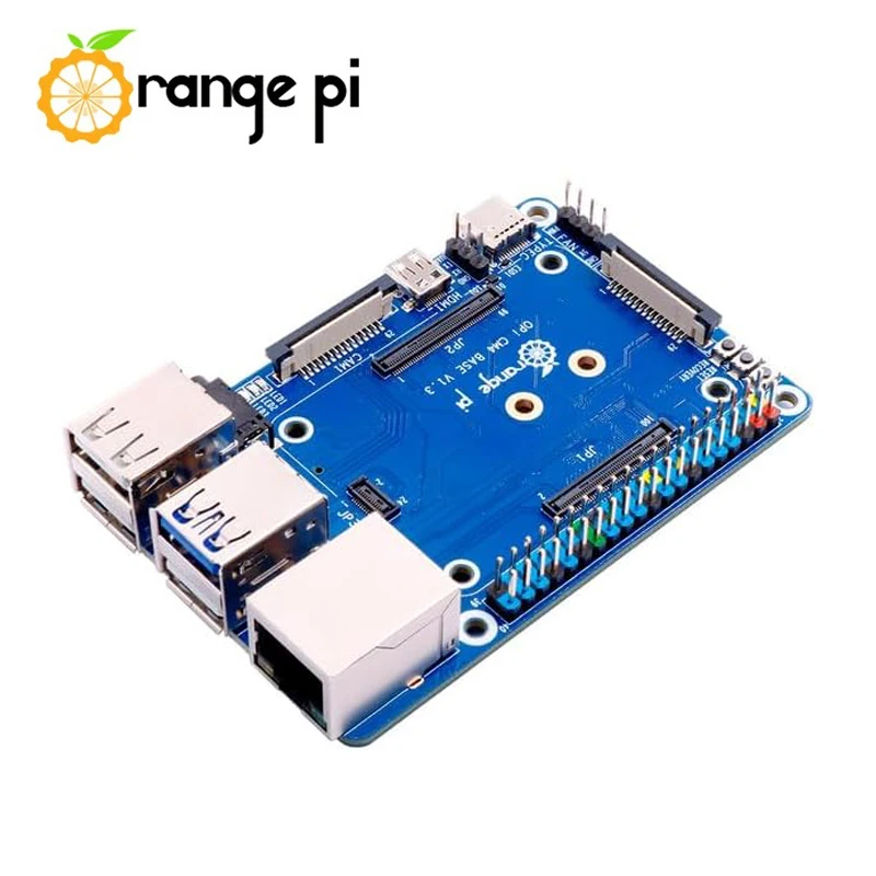 Orange Pi CM4 Base Board Compute Module 4 Connector With 40Pin GPIO Interface M.2 M-Key Slot RJ45 Gigabit LAN Port USB