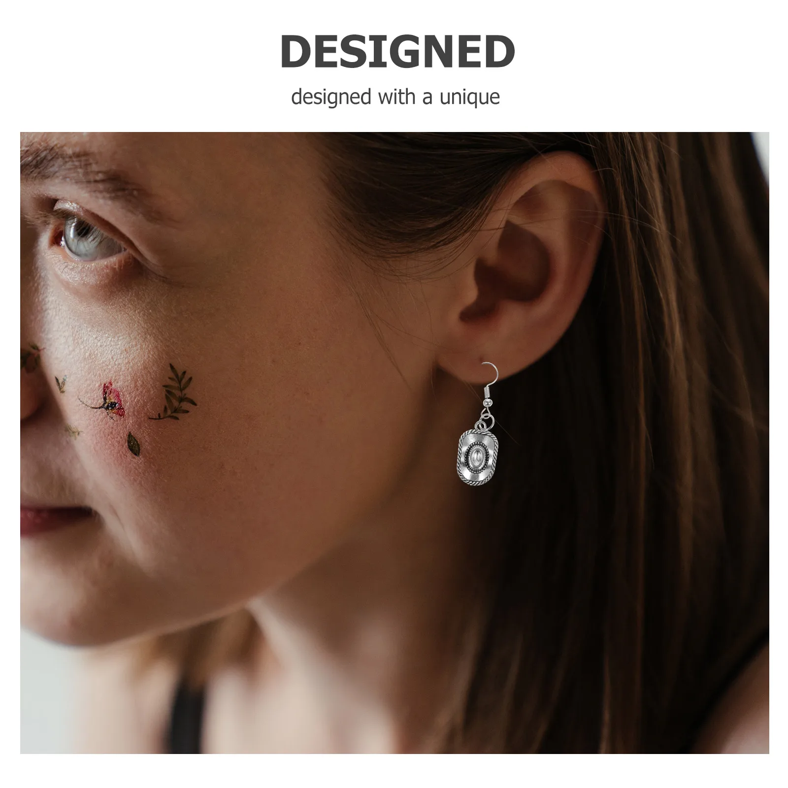 

Cowboy Earrings for Women Western Accessories Hat Decor Vintage Tribal Style Jewelry Gift Ideas Pendents