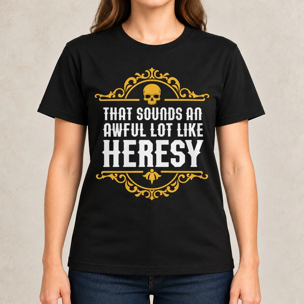 Awful Lot Like Heresy Funny Wargaming Meme Essential Women T-Shirt oversized anime clothes workout shirts for Women loose fit