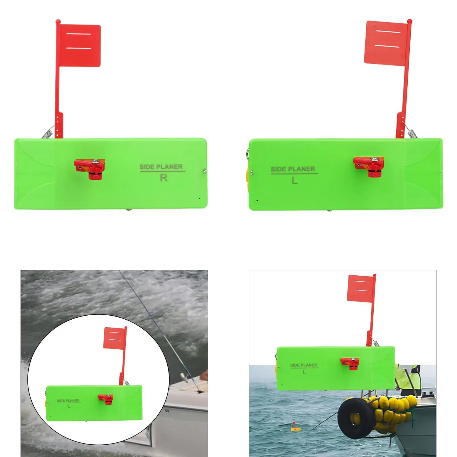 

Строгальная доска для рыбалки, рыболовный инструмент, регулируемый удлинитель флага, сверхмощная быстрая ручка, защелкивающаяся застежка для дюймов/офшорного троллинга