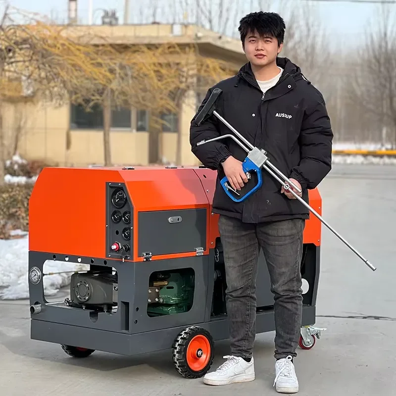 AMJET Stationary High Pressure Washer Mountable on Truck Trailer 5.8gpm62HP High Pressure Washer Cleaning Industrial