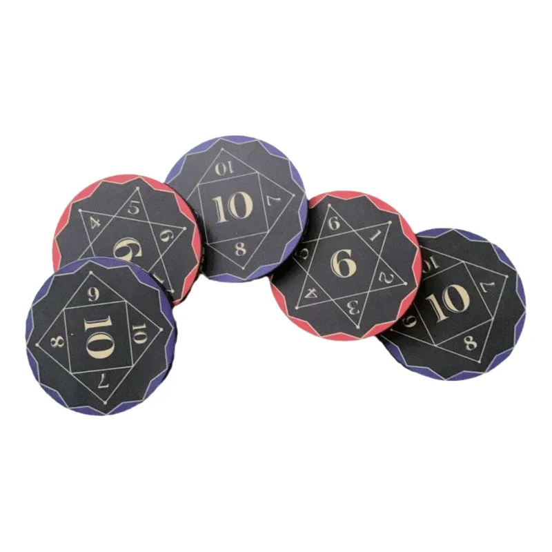 Ceramic 43MM Poker Chips Game Tokens Parties Casinos Home Games Poker Accessories Lightweight Poker Supplies