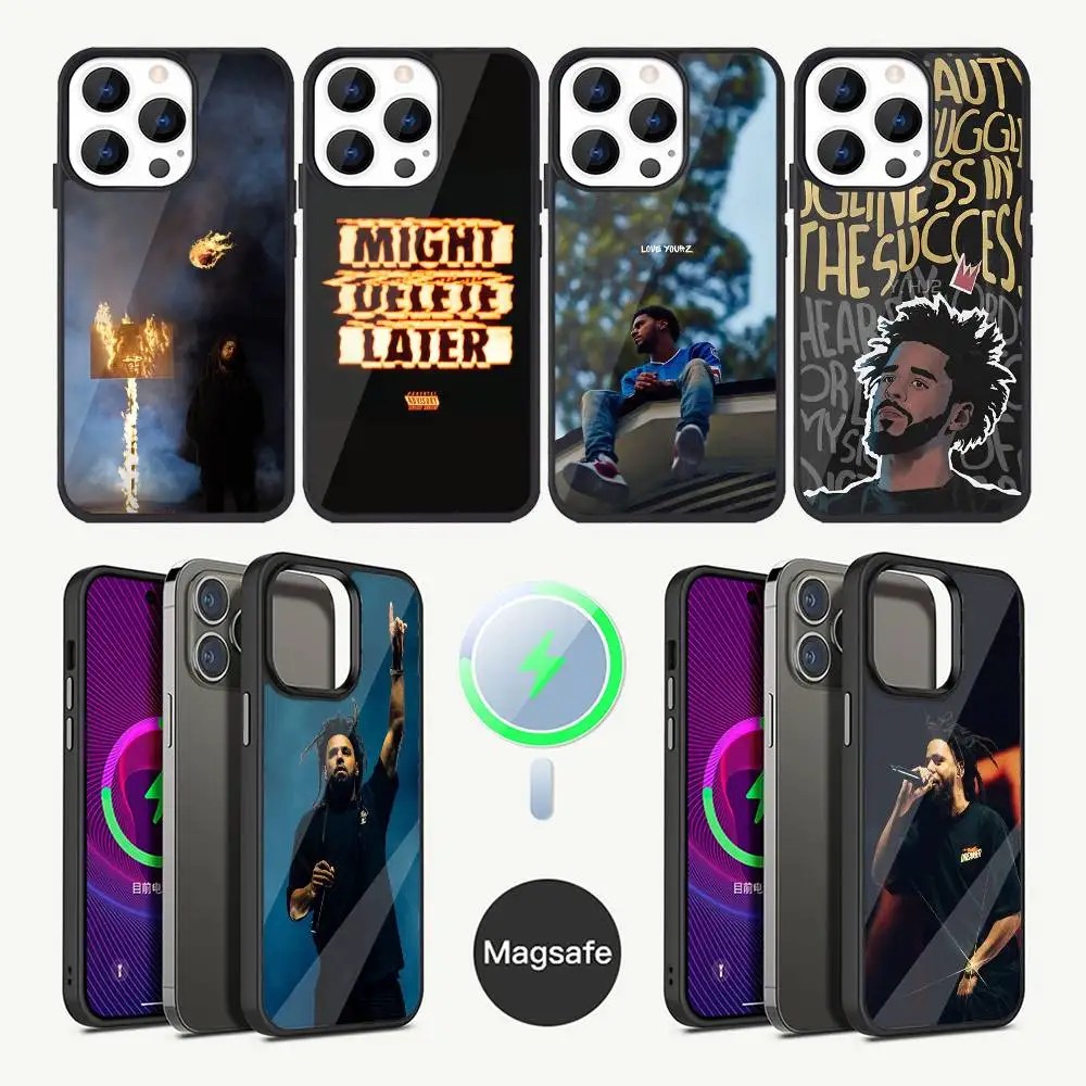 

J Cole Rapper Phone Case For iPhone 17,16,15,14,13,12,11,Plus,Pro,Max Mini Magsafe Magnetic Wireless Charging