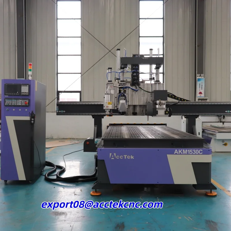 Syntec control ATC Wood New Working Material Processing Machinery and Engraving Makita 1530 CNC Router tool changer