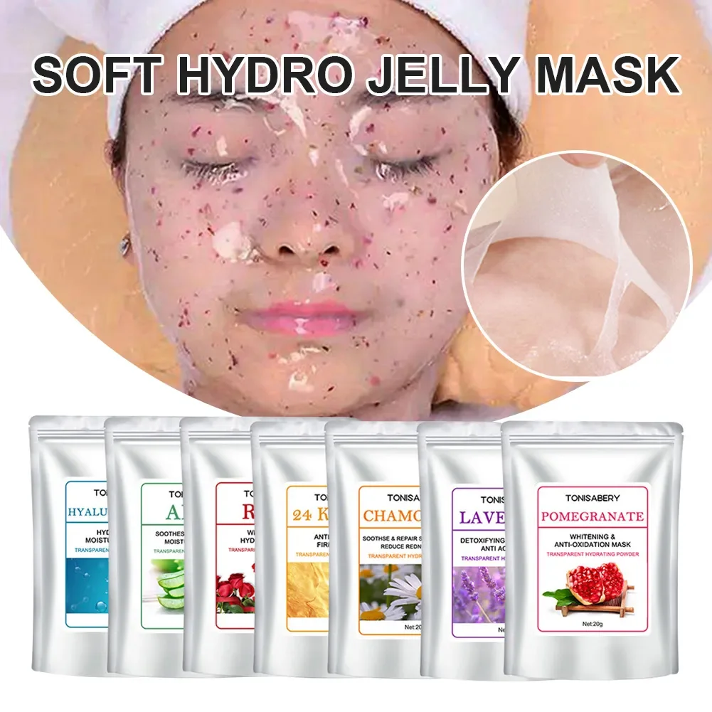 Skin Care Soft Hydro Jelly Face Mask Powder Facial Spa Peel Off Mask Skin Care Hydrating Whitening Mask Facial Jelly Mask Care