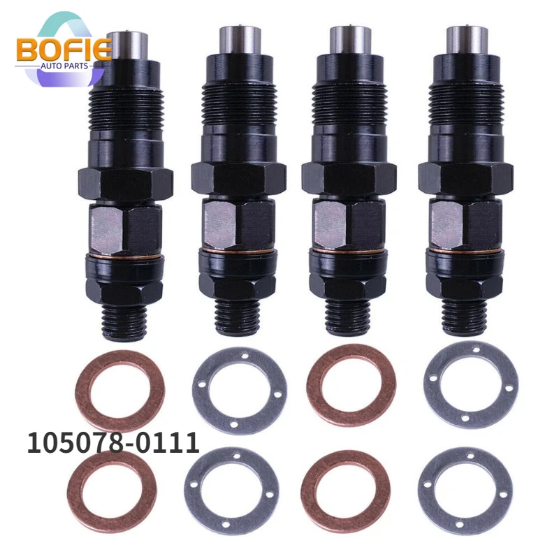 

105078-0111 1050780111 78-0111 4pcs Diesel Fuel Injector for Mazda Bravo WL WLT Ford Courier 2.5L WL-T Automotive Parts