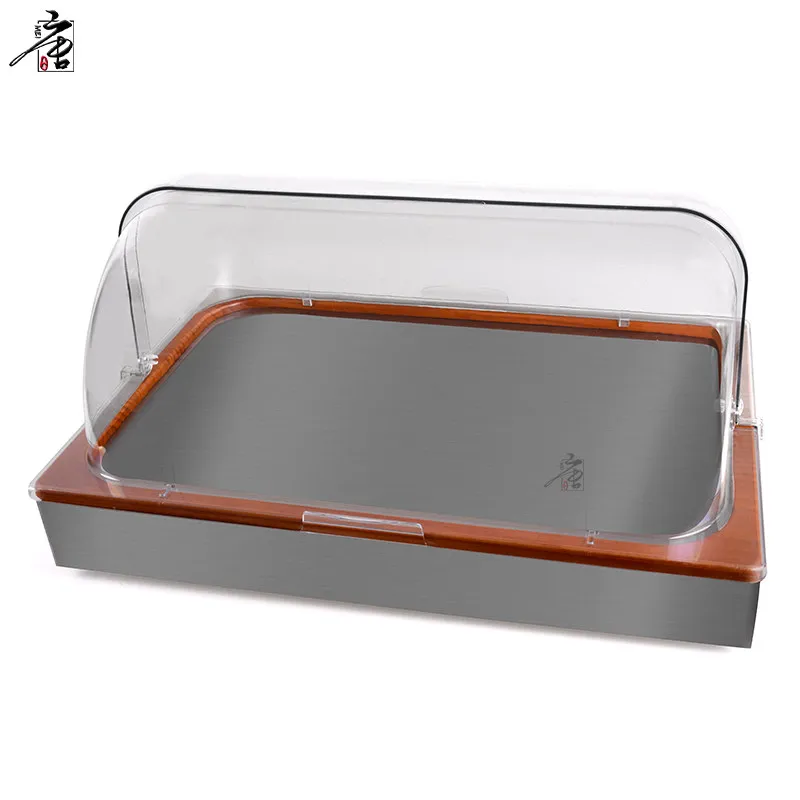 Commercial Insulation Cabinet Heating Insulation Box Egg Tart Open Crisp Pastry Bread Hot Crisp Cabinet Removable Acrylic Cover