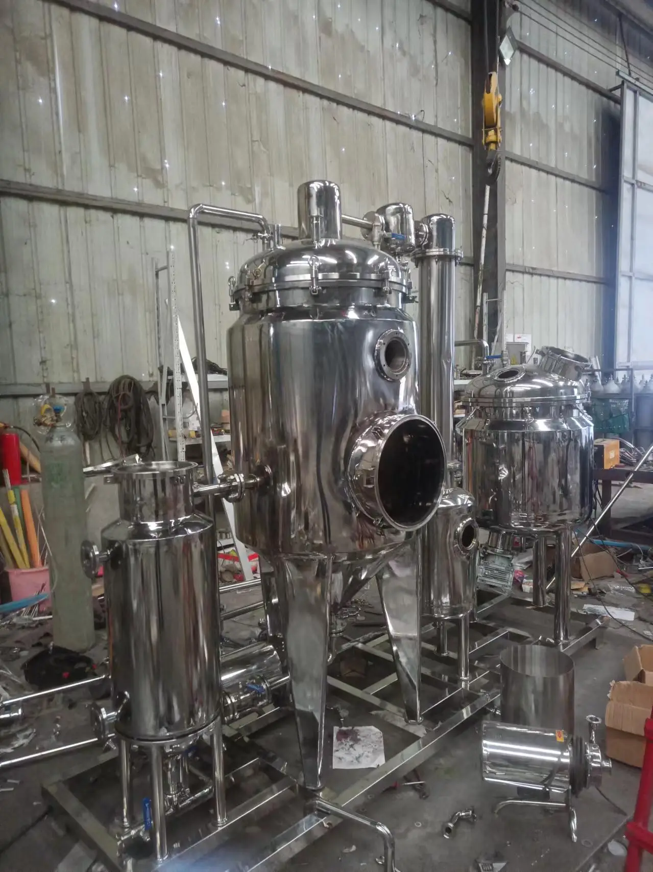 Sistema di evaporatore sottovuoto Evaporatore sottovuoto a risparmio energetico Macchine concentrate di frutta Attrezzatura di concentrazione per acqua di cocco