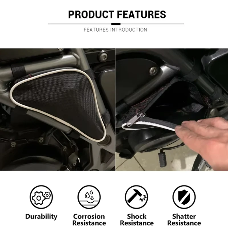 FOR BMW F700GS F800GS Adventure F 700 GS F 800 GS ADV Motorcycle Frame Crash Bar Waterproof Bag Repair Positioning Tool Bags