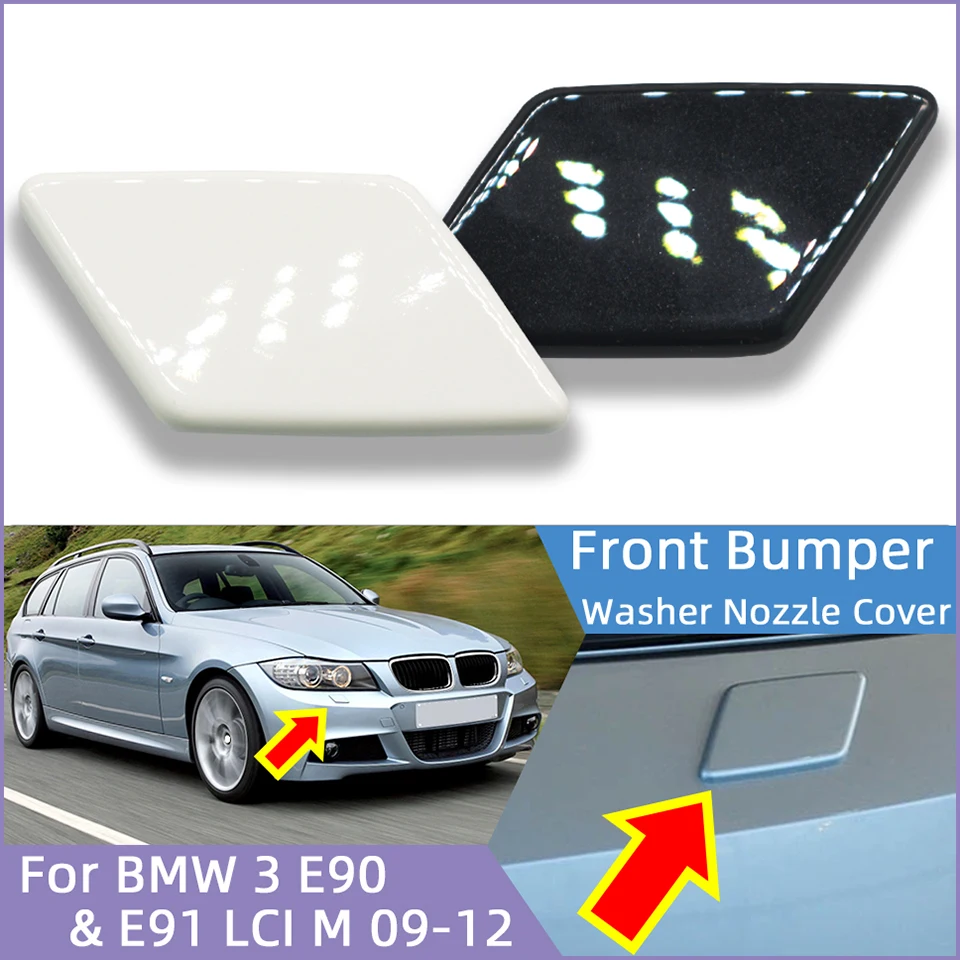 

For BMW 3 E90 E91 M Sport LCI 2009-2012 61677892647 61677892648 Auto Front Bumper Headlight Washer Nozzle Sprayer Jet Cover Lid
