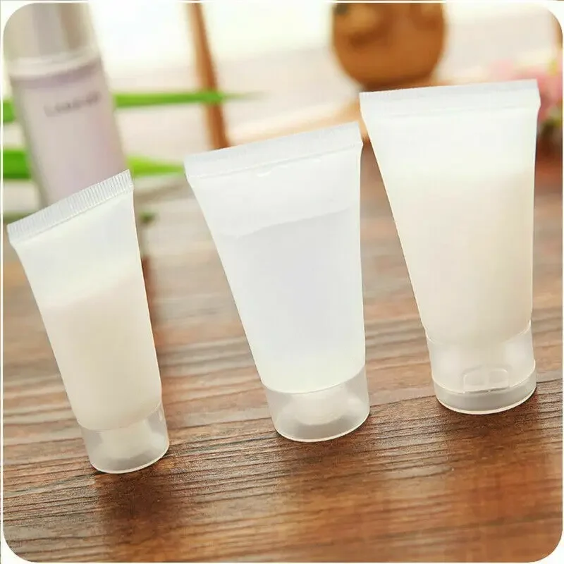 10pcs/lot 15ml 20ml 30ml 50ml 100ml Empty Plastic Frosted Cosmetic Tubes Squeeze Lotion Travel Bottle Facial Cream Gel Container