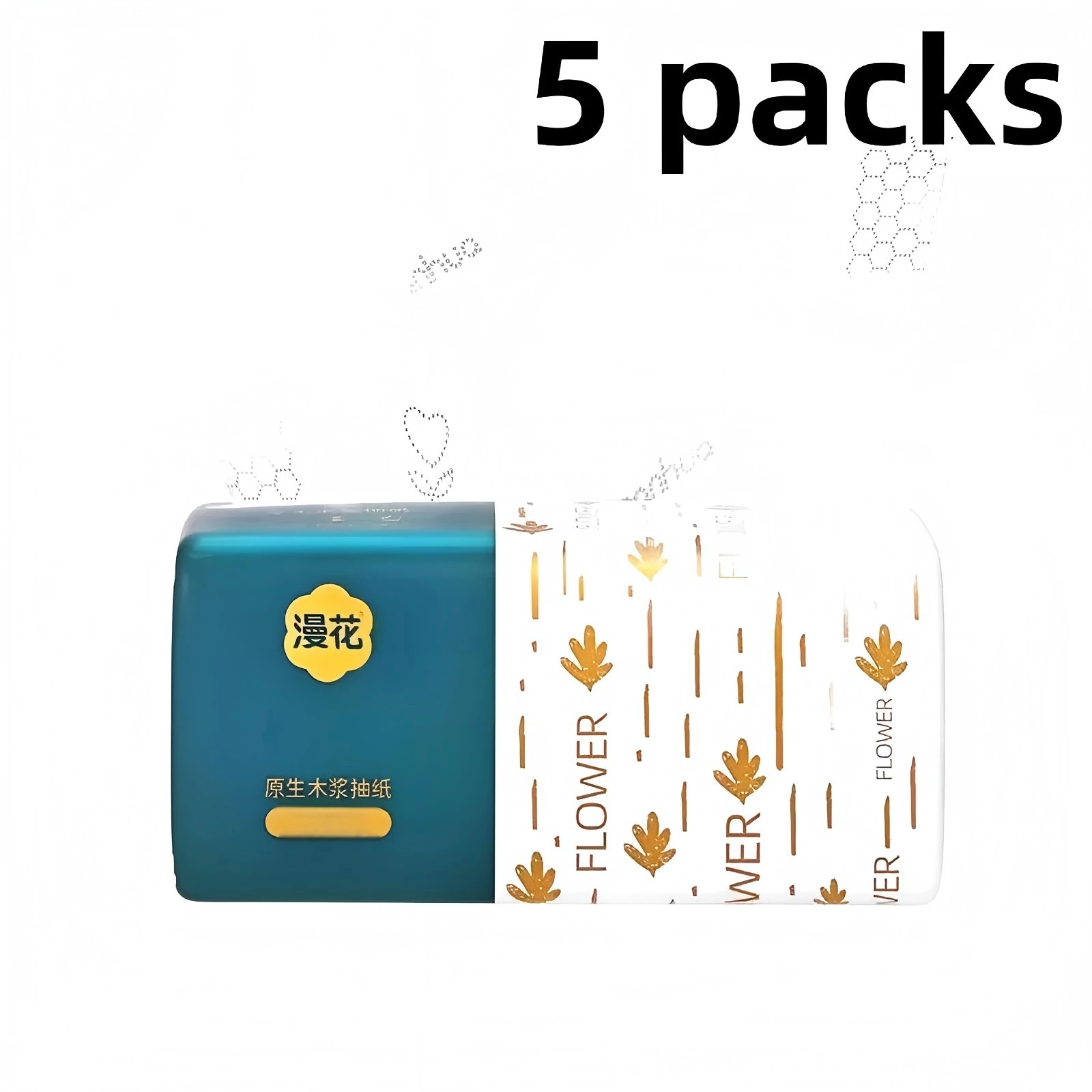 Papel higiénico premium de 300 hojas, 3 capas, ultra suave y resistente |   Pulpa de madera 100% virgen |   Caja dispensadora extraíble |   Pañuelos domésticos a granel