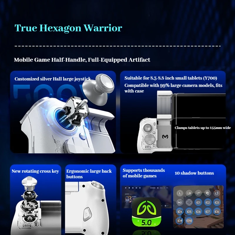 Memo Mb05 Mobile Game Controller Hall Joystick Shooting Special Android Mobile Combo Mobile Game Peripherals Gamepad Valorant