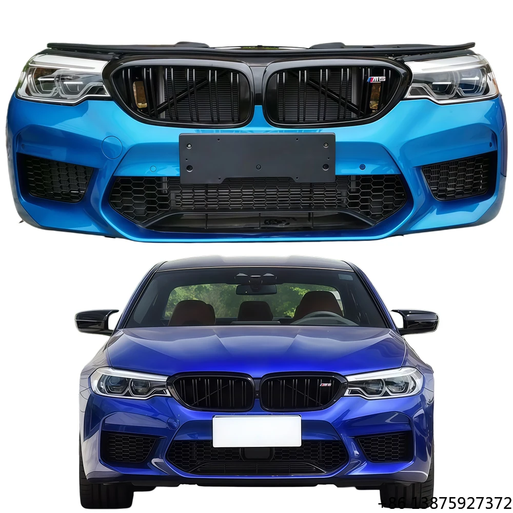 

Передний бампер в сборе с радиатором, капотом, крыльями и обвесом для M5 F90 (модели 2018-2019 годов)