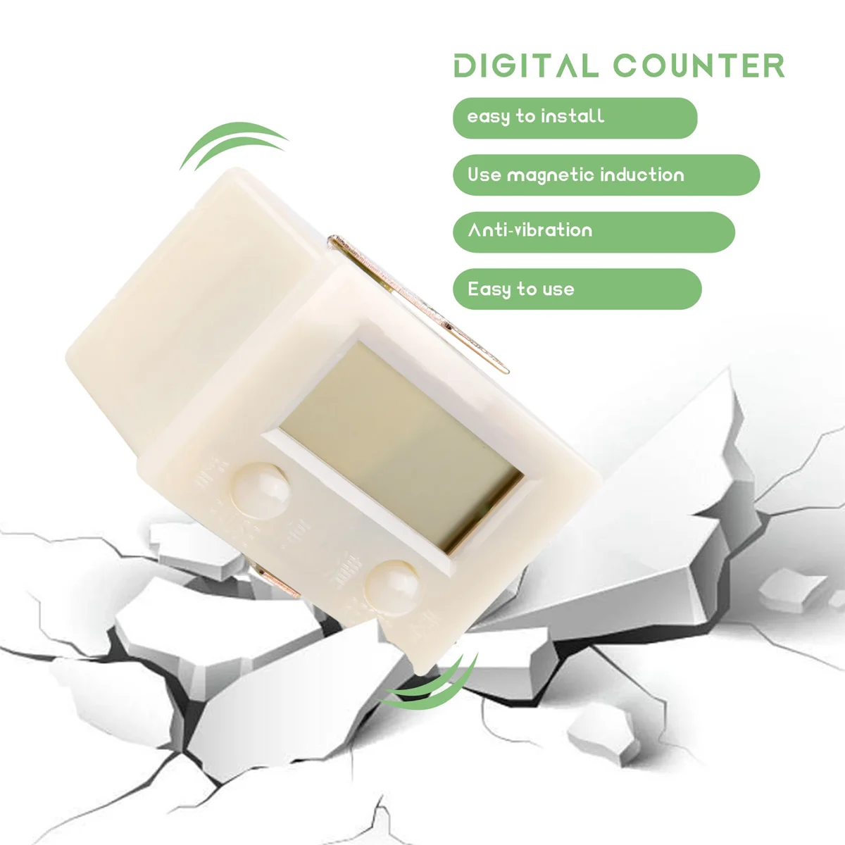 LCD Digital Display Eletrônico Contador Punch, Interruptor de Proximidade de Indução Magnética, Reciprocante Contador Rotativo, 0-99999