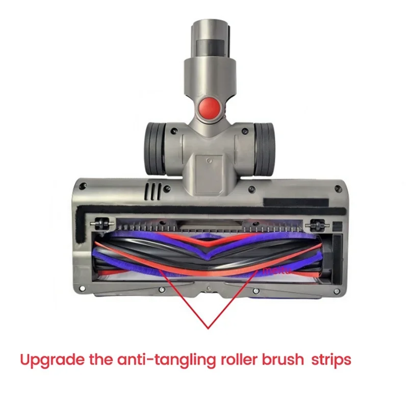 

A50Q-Anti-Tangle Floor Brush Head For Dyson V7 V8 V10 V11 V15 Vacuum Cleaner Replacement Accessories Floor Brush With LED Dust L