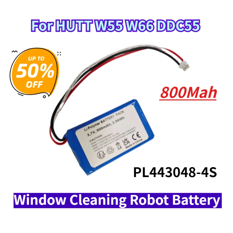 

PL443048-4S Window Cleaning Robot Battery for HUTT W55 W66 DDC55