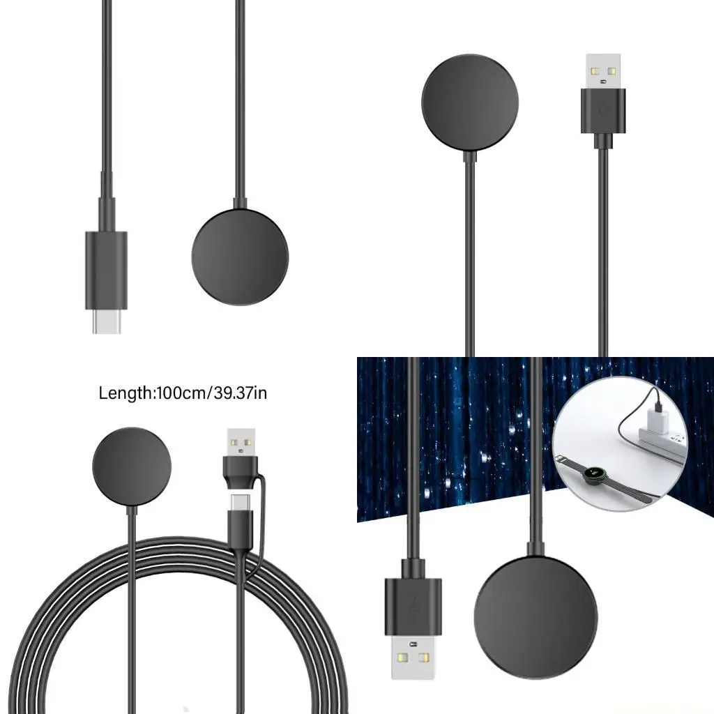 F62C Fast Charging Cable PVC Charging Cable Time saving & Efficient Watch Cord Lightweight Charging Dock for Watch 6