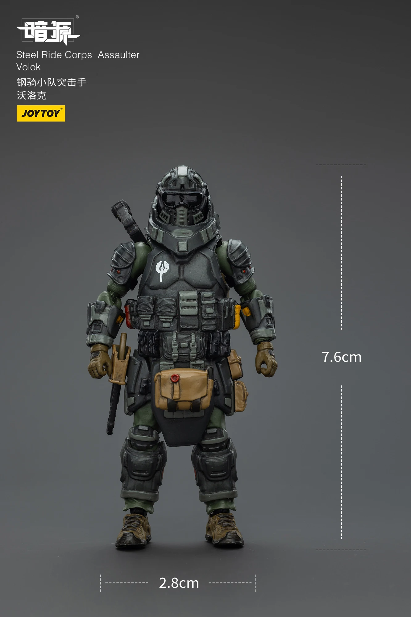 【Tersedia】JOYTOY Dark Source Steel Ride Corps Assaulter Volok 1/25 Action Figure Soldier Toys