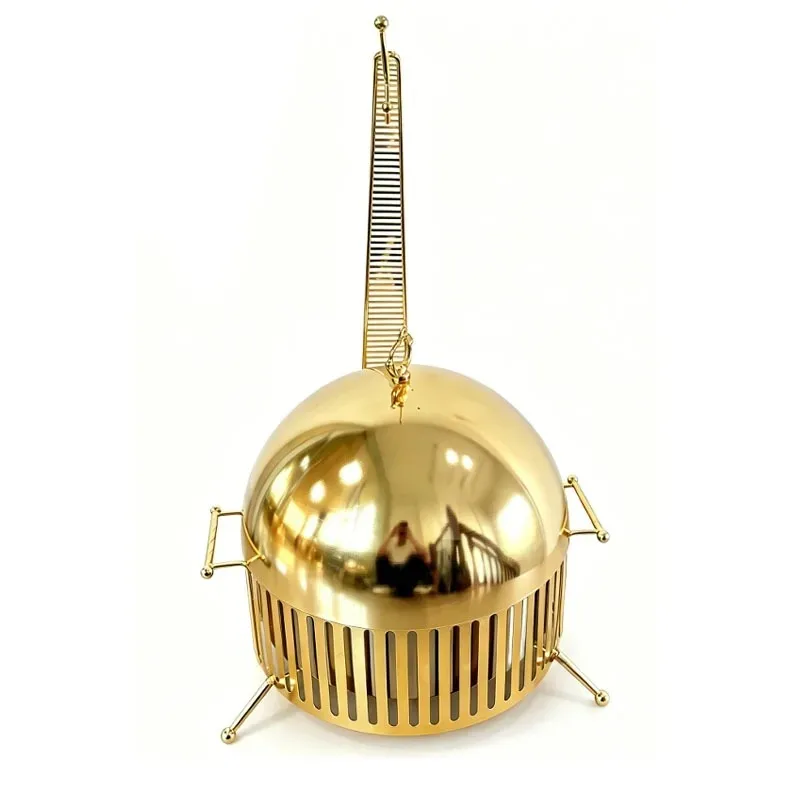 New Golden Stainless Steel Alcohol-Fueled Chafing Dish Buffet Food Warmer Set 8L Capacity Modern Design For Catering Restaurants