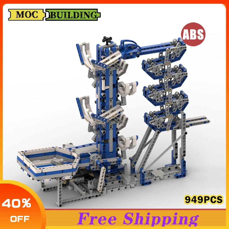 

Small Particle Technology Building Block MOC Small Ball Conveyor Assembly Line GBC Assembled Toy Education Splicing DIY Model