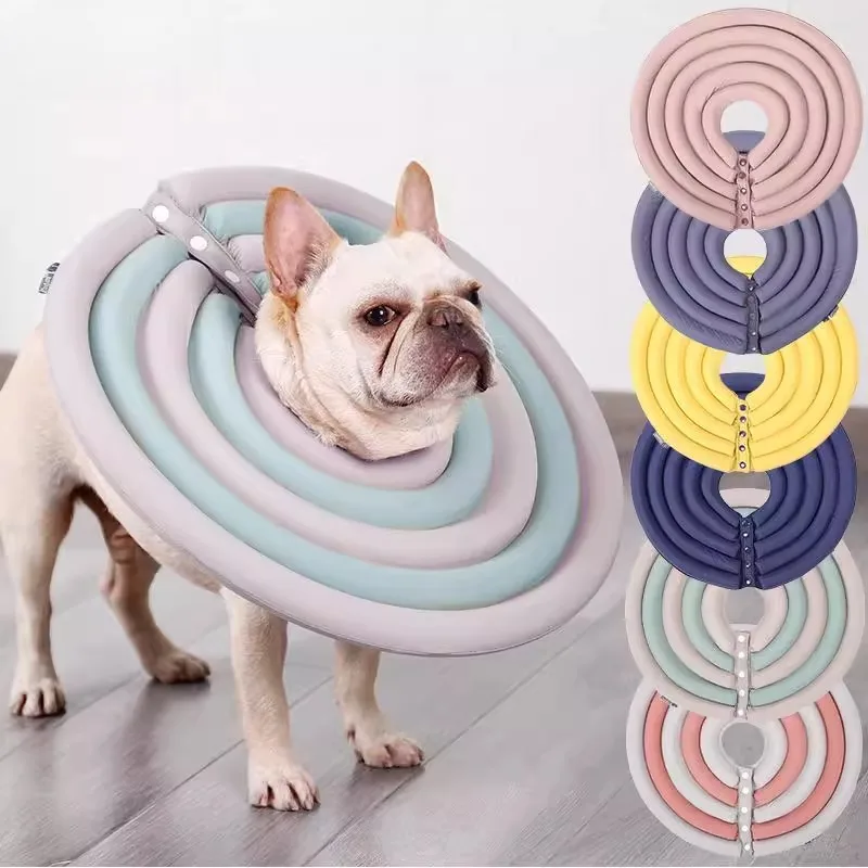 

Ошейник для собак и кошек, кольцо против укусов для домашних животных, золотистый ретривер, VIP-покрытие на шею, большой головной убор для собак, кольцо для кошки