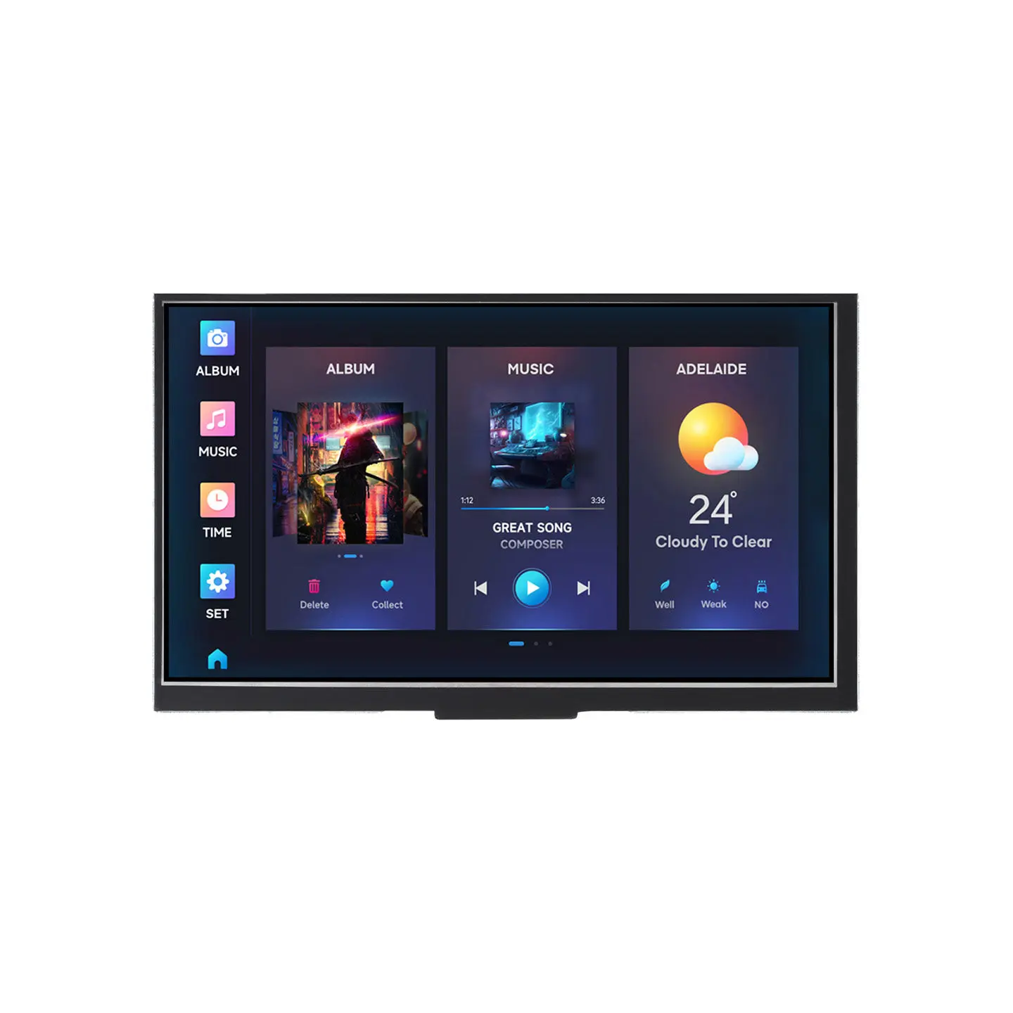 Waveshare RP2350 Development Board, 7-inch Capacitive Touch Screen HD IPS LCD, Supports HMI Human-Machine Interface