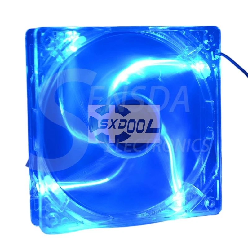 120mm 12V 120x25mm LED Computer Case Fan with LED Lights, High-Performance CPU Cooling Fan for PCs