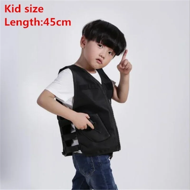 Kids Tactical Vest Army Fans Outdoor Children Waistcoat CS Game Cosplay Costume Outdoor Training Hiking Camping Role Play Gear view 3