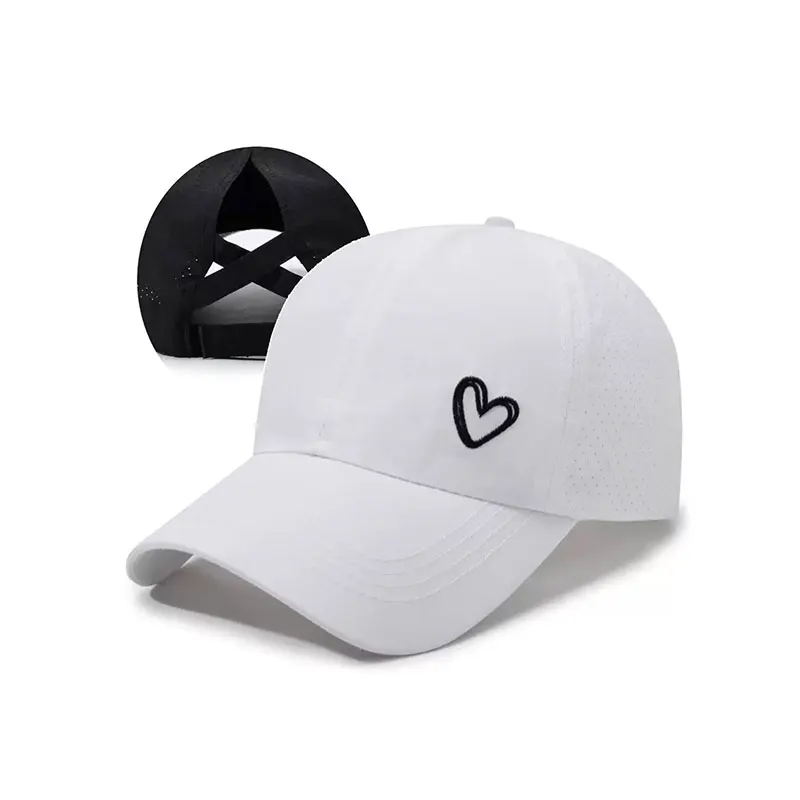 Fashionable and Stylish Sunshade Baseball Cap with Heart Embroidery for Men and Women