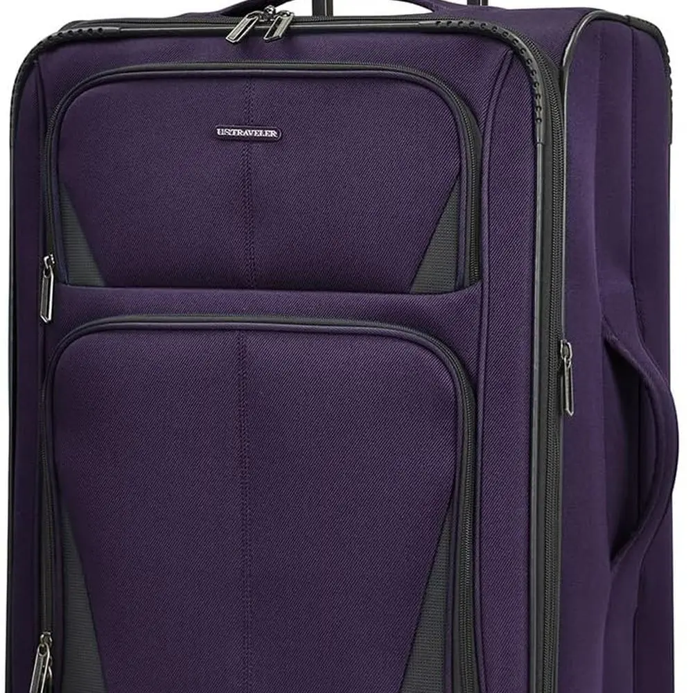 Paarse Aviron Bay 3-delige uitbreidbare spinnerbagageset