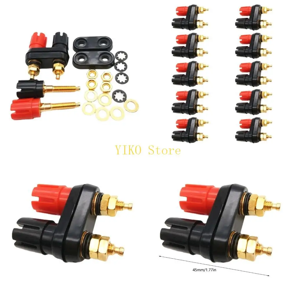 

K32C Banana plug Couple Terminals Amplifier Terminal Binding Post Red Black Connector