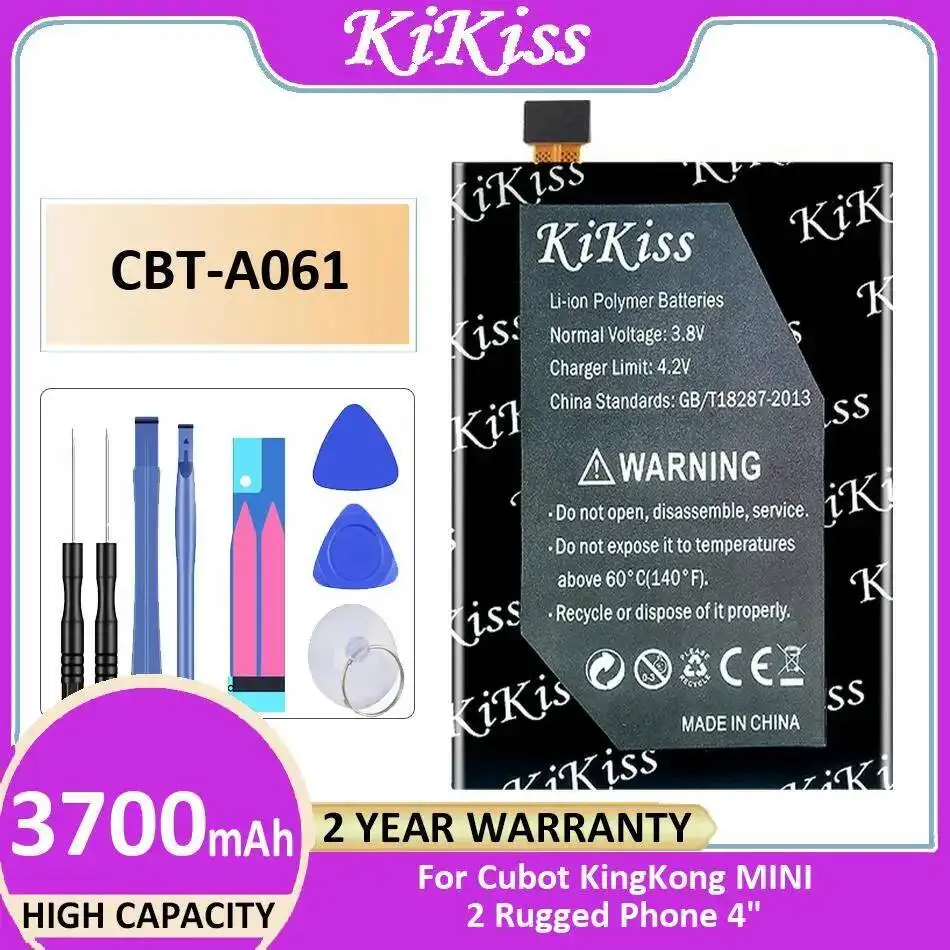 

Mobile Phone Battery For Cubot Kingkong Mini 2 Rugged 4" High Capacity 3700Mah Cbt-A061 Compatibility