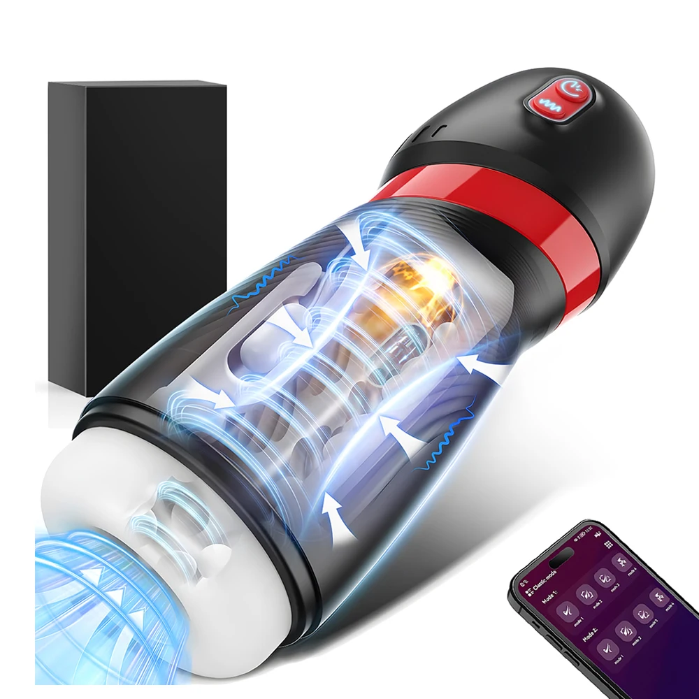 YAFEI Automatic Sucking Vibration Wireless Control Masturbator Cup Automatic Blowjob Suking Machine Real Vagina Sex Toys For Men