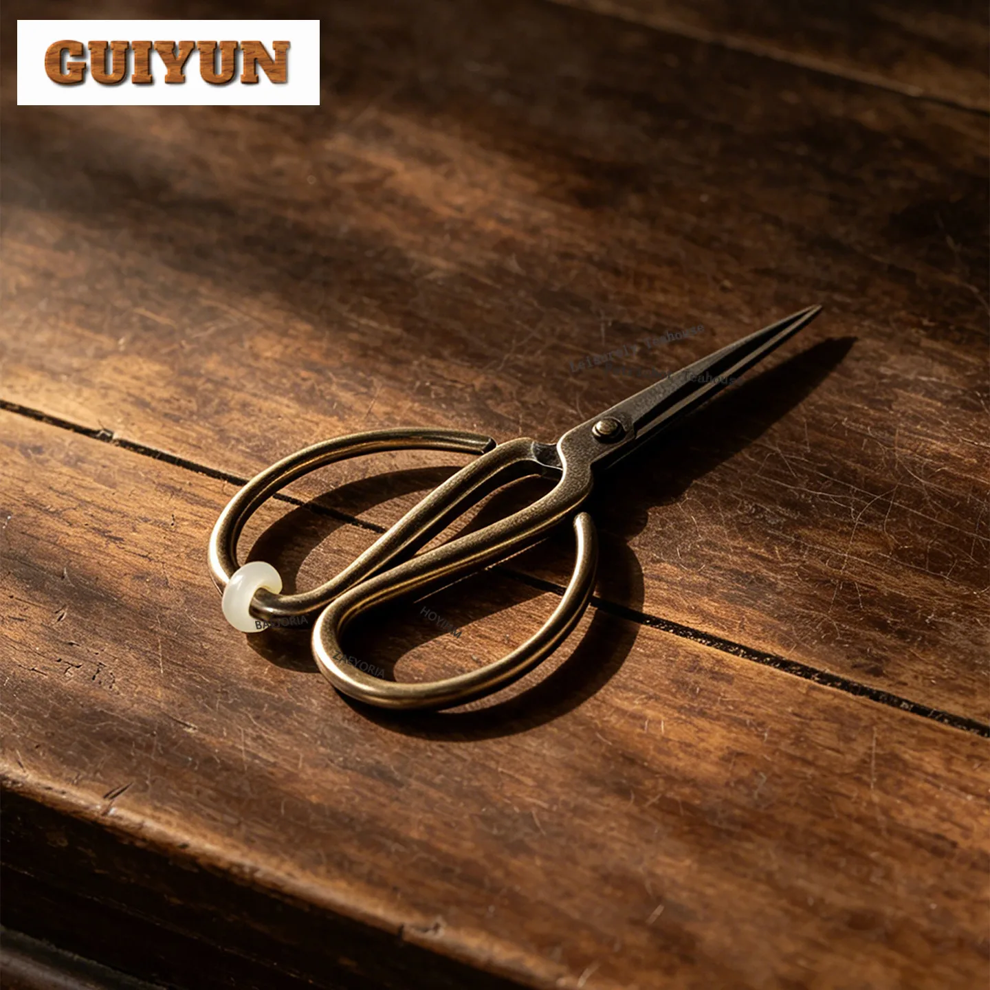 Cast Iron Tea Bags Scissors Elegant Embroidery Cutting Sewing Tailor Shears Needlework Craft Household Tea Items Decoration
