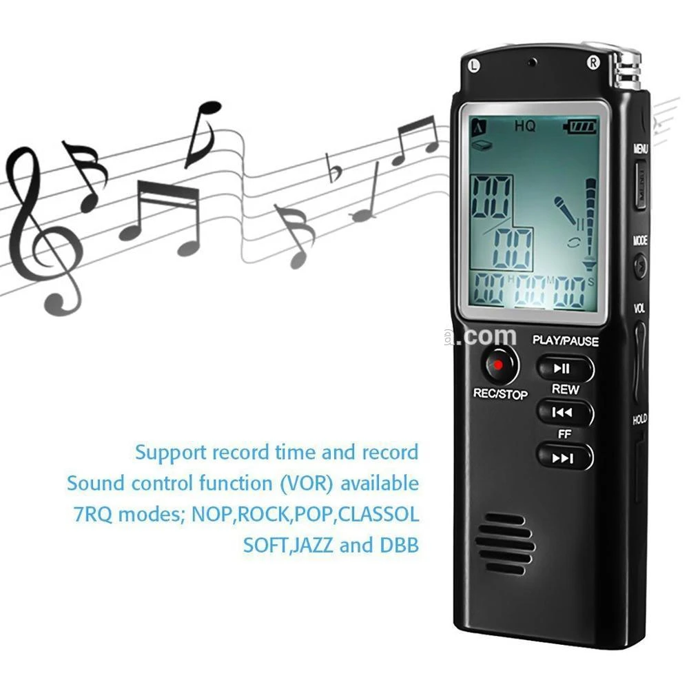 Voice Activated Audio Recorder MP3 Player Mini Digital Voice Recorder Dictaphone