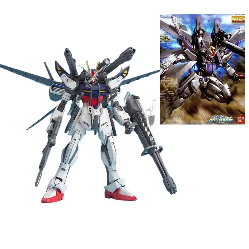 

BANDAI Original MG 1/100 Gundam GAT-X105E Strike Gundam E IWSP Lukas O Donnel Ver. Anime Action Figures Assembled Models Toy