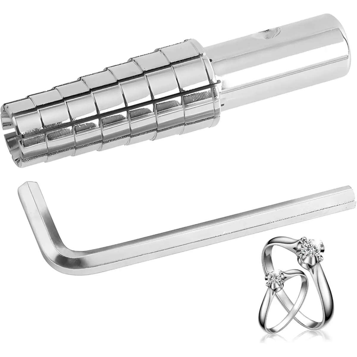 2026 New Jewelry Making Tool Set, Expanding Ring Mandrel, Professional Sizer with Hex Wrench for Resizing and Repairing
