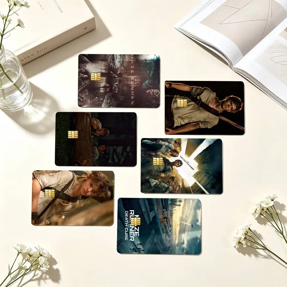 T-The Maze Runner Sci-Fi Movie  Credit Card HD Stickers Game Card Decal Small Chip Waterproof Sticker Gift