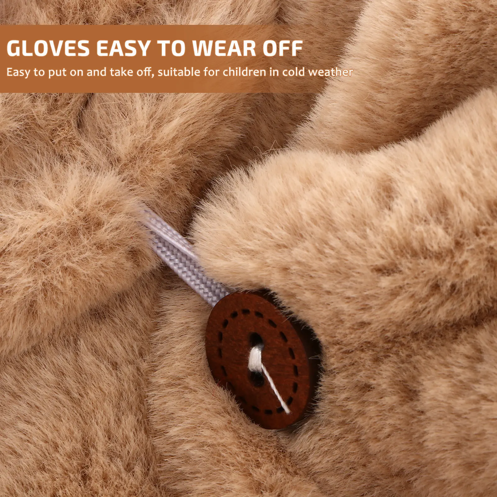 

1 Pair Touch Screen Warm Gloves Kids Design Cold Protection Mittens Winter Cartoon Clamshell Students Riding Gloves
