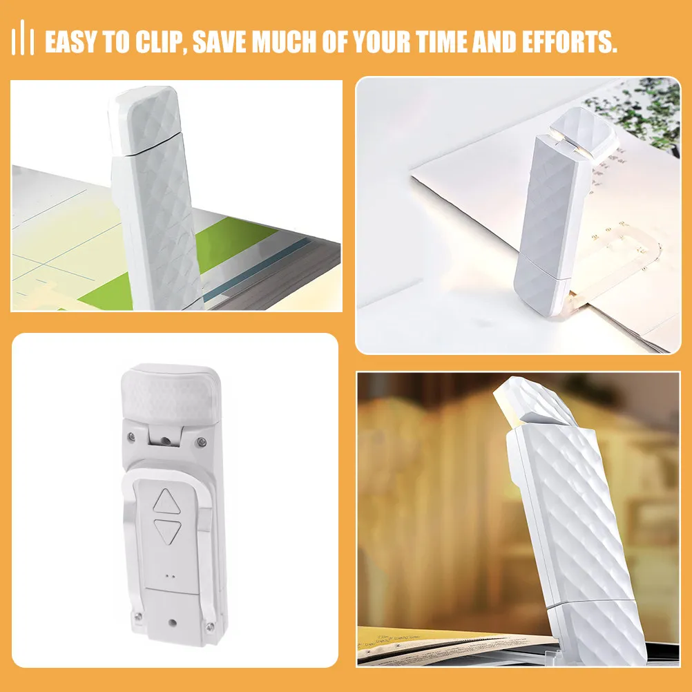 1Set Clip LED Reading Light for Bed Book Lamp Eye Care Non-Flickering Flexible Adjustable Rechargeable Book Light for Night
