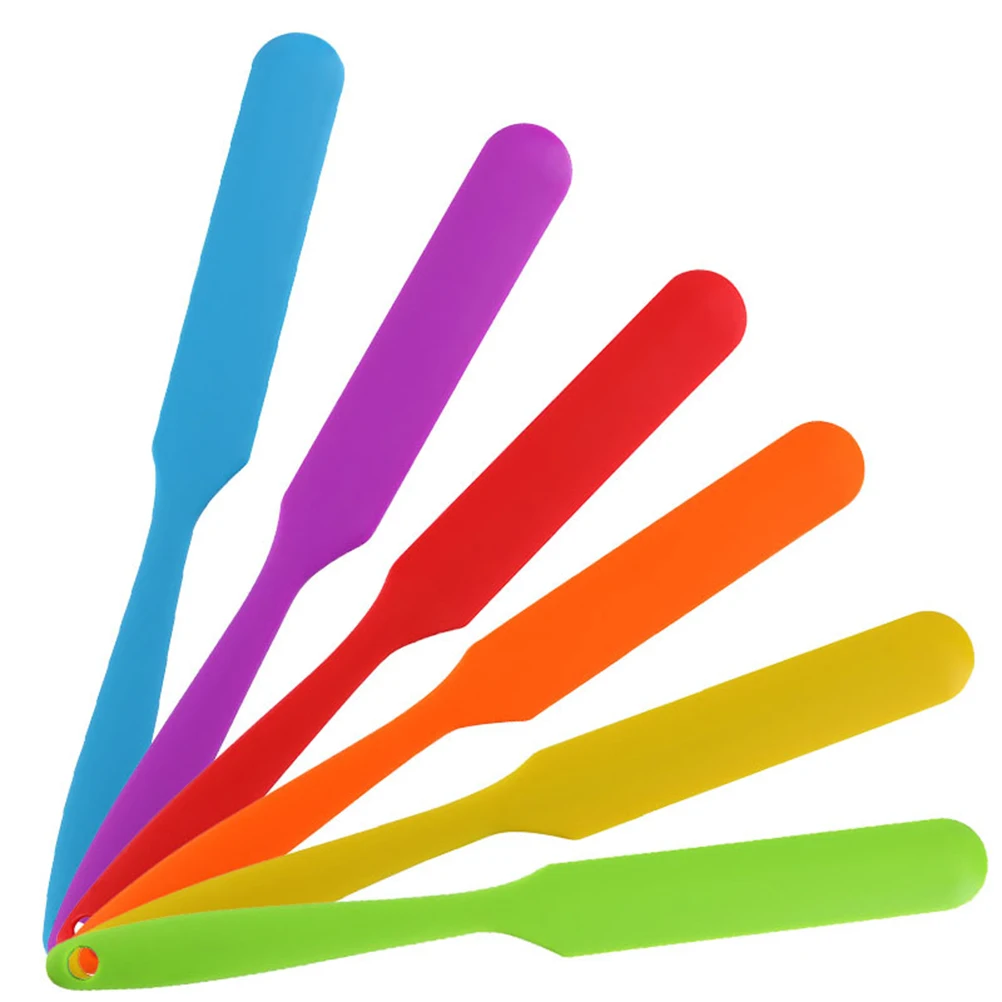 

Silicone Scraping Plate Orange Multifunction Hair Dyeing Brush Hair Treatments Tool Cream Scraper for DIY and Professional Use