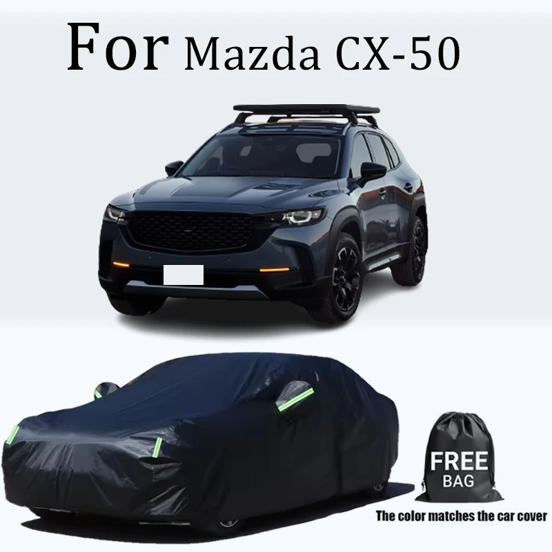 

For Mazda CX-50 Car Covers Outdoor Waterproof Dustproof Sun Rain Snow Protection Thick Oxford Cloth Full Car Accessories