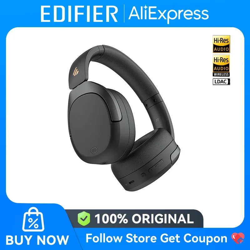 Edifier W830NB casque sans fil Bluetooth 5.4 suppression Active du bruit haute résolution sur l'oreille casque LDAC pliable -45dB ANC 94H Edifier W830NB casque sans fil Bluetooth 5.4 suppression Active du bruit haute résolution sur l'oreille casque LDAC pliable -45dB ANC 94H