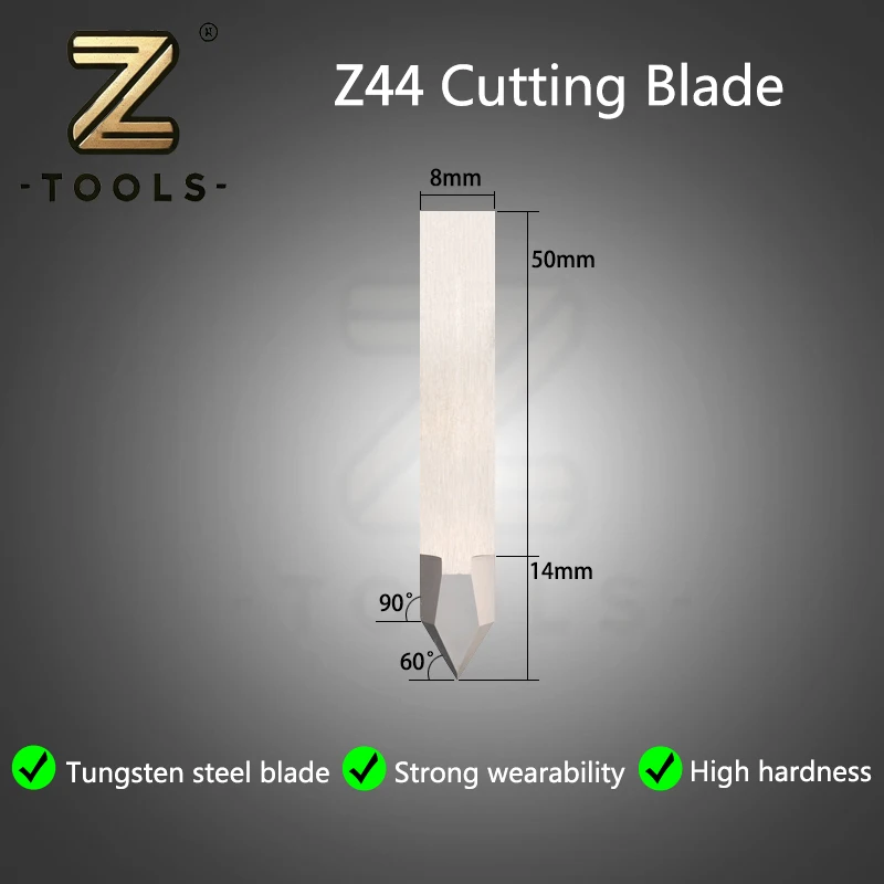 Z44 Tipped Grooving Tools CNC Cutting Blades for Flexible Materials Oscillating Blade Vibrating Blade