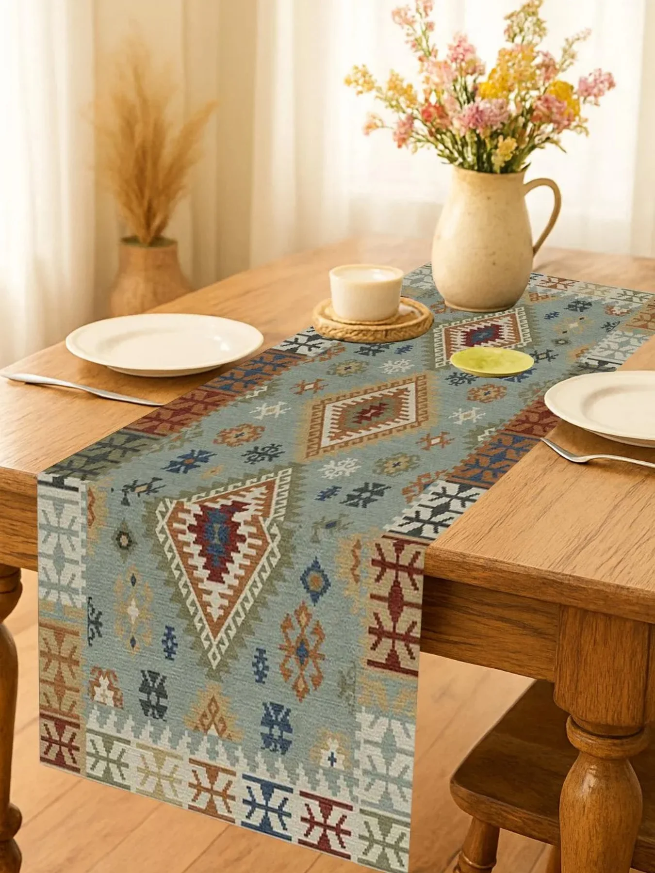 Turkish Table Runner,Boho Table Runner,Handmade Table Runner,Kilim Table Runner,Farmhouse Table Runner
