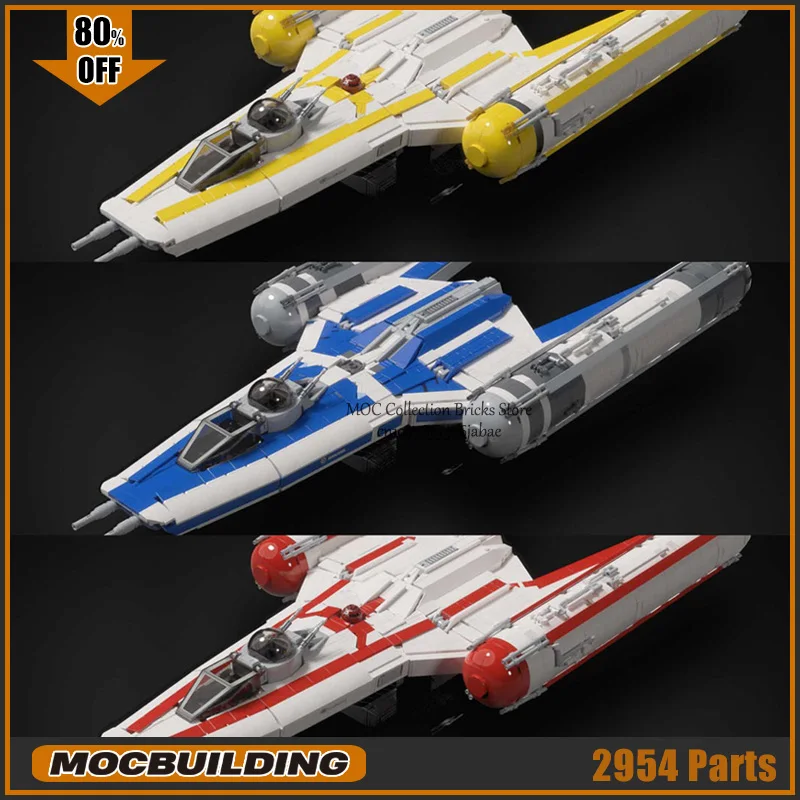 UCS Movie Wing Starfighter Collection MOC Building Block Y Model Technology Bricks DIY Assembly Display Toys Xmas Gifts